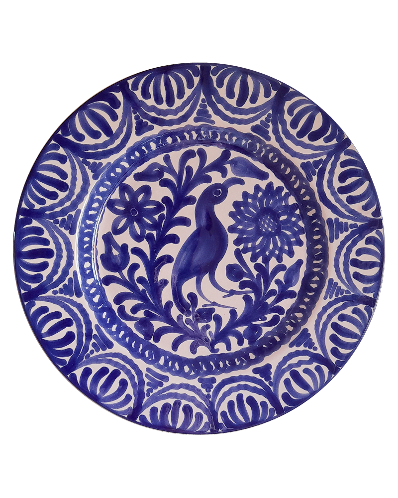 Granada Fajalauza Plate in Green — CASA PLETÓRICA — Handmade